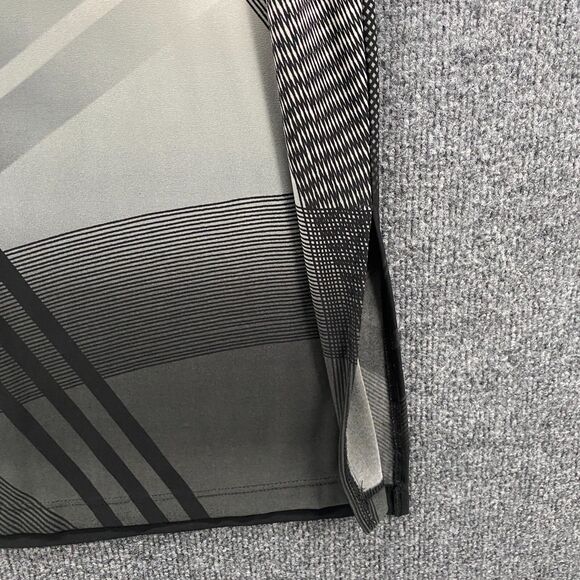 Travelers Chicos Top Womens S Black Geometric Tunic Round Neck Hippie Resort - Picture 4 of 10